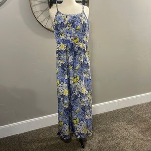 Banana republic silky floral maxi dress